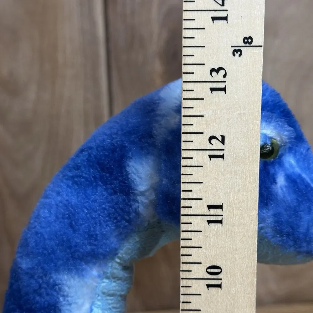Aurora Blue Dinosaur Plush 14”‎ Stuffed Brontosaurus Sauropod Soft Toy